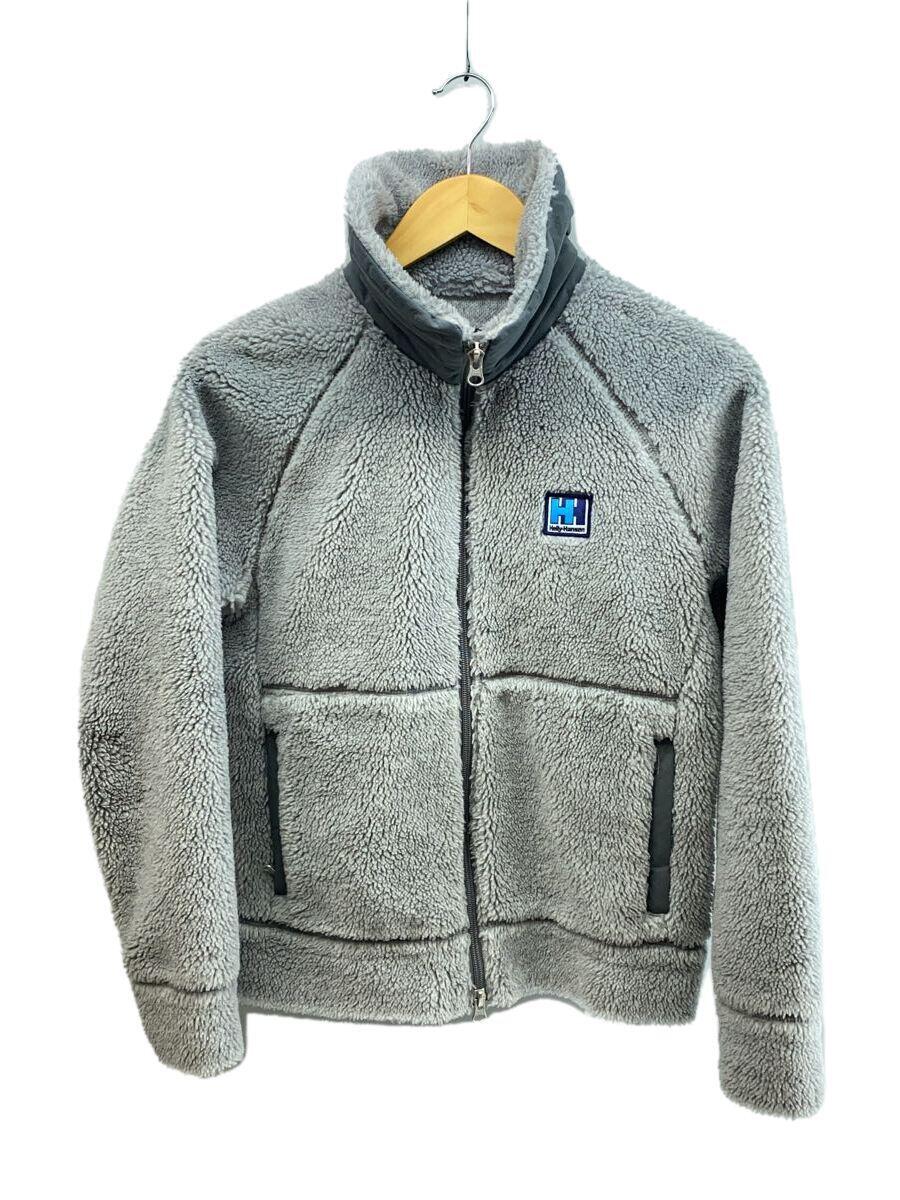 【中古】HELLY HANSEN◆FIBER PILE JACKET/フリースジャケット/M/ポリエステル/GRY/HW51254【メンズウェア】