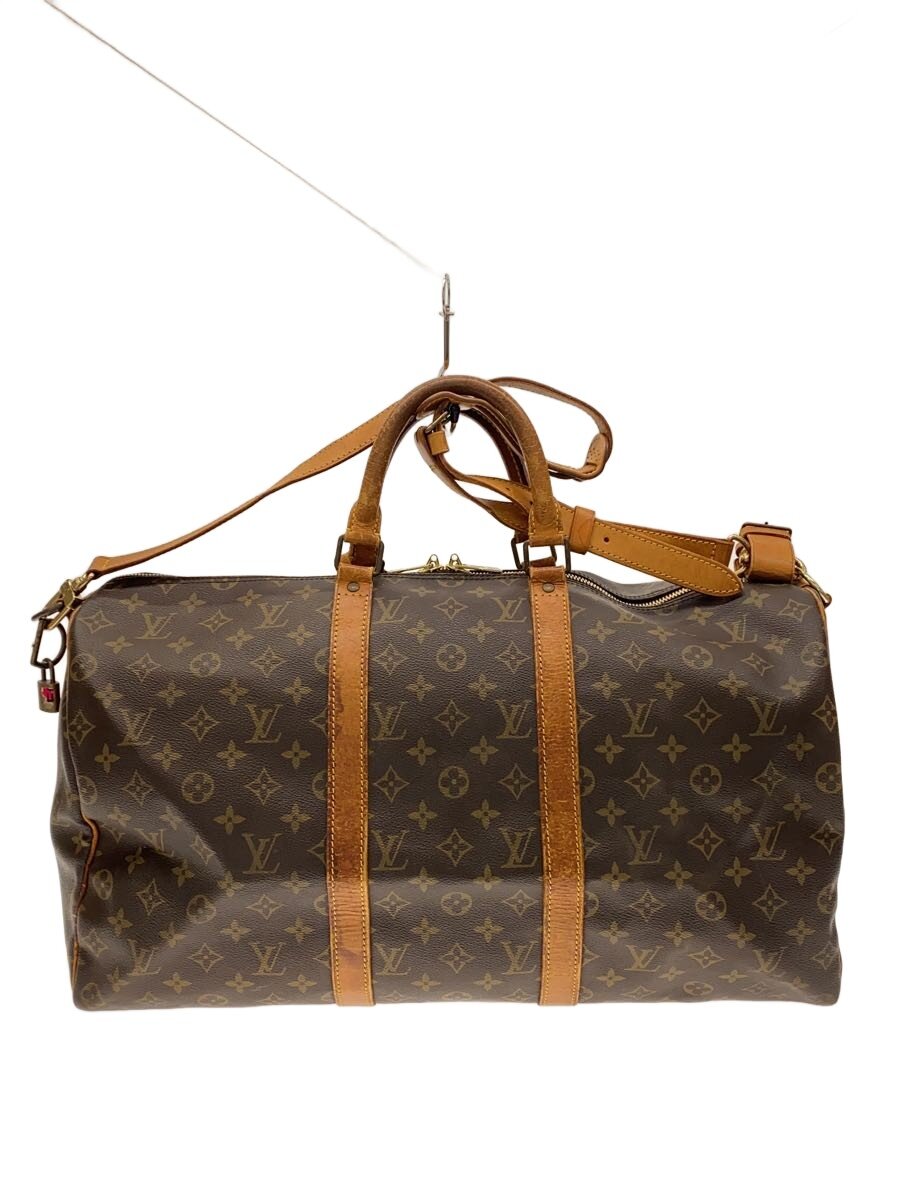 【中古】LOUIS VUITTON◆キーポル45_モノグラム・キャンバス/PVC/BRW//【バッグ】