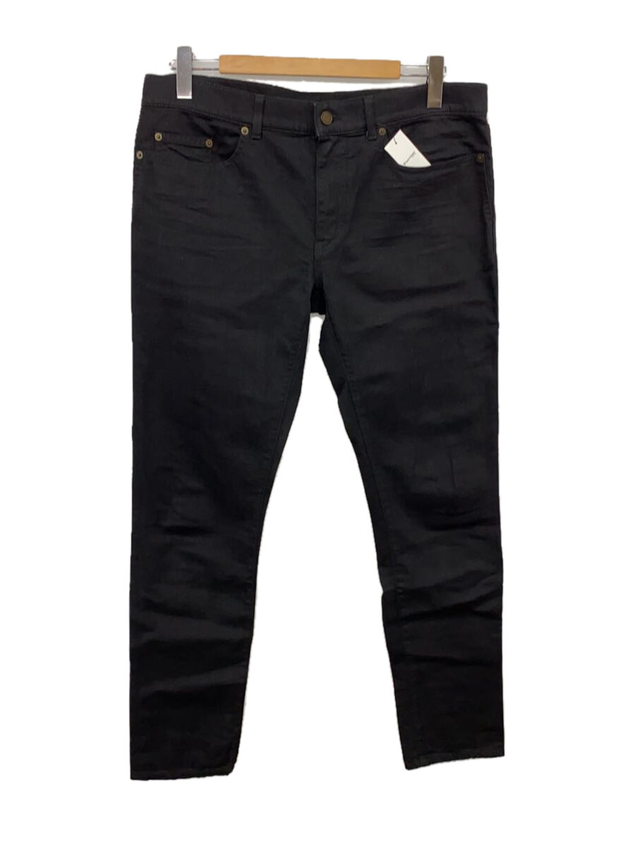 【中古】SAINT LAURENT◆ボトム/34/デニム/BLK/無地【メンズウェア】