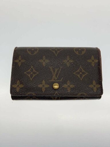 【中古】LOUIS VUITTON◆ポルト・モネ・ジップ_モノグラム・キャンバス_BRW/PVC/BRW/レディース【服飾雑貨他】 【中古】LOUIS VUITTON◆ポルト・モネ・ジップ_モノグラム・キャンバス_BRW/PVC/BRW/レディース【服飾雑貨他】