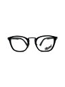 【中古】Persol◆メガネ/ウェリントン/プラスチック/BLK/CLR/メンズ/3109-V【服飾雑貨他】
