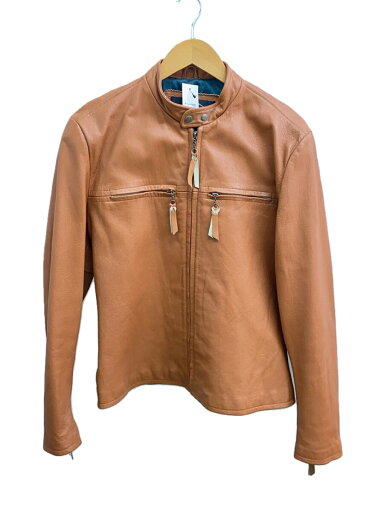 【中古】HARLEY DAVIDSON◆レザージャケット・ブルゾン/L/山羊革/BRW/40437【メンズウェア】 【中古】HARLEY DAVIDSON◆レザージャケット・ブルゾン/L/山羊革/BRW/40437【メンズウェア】