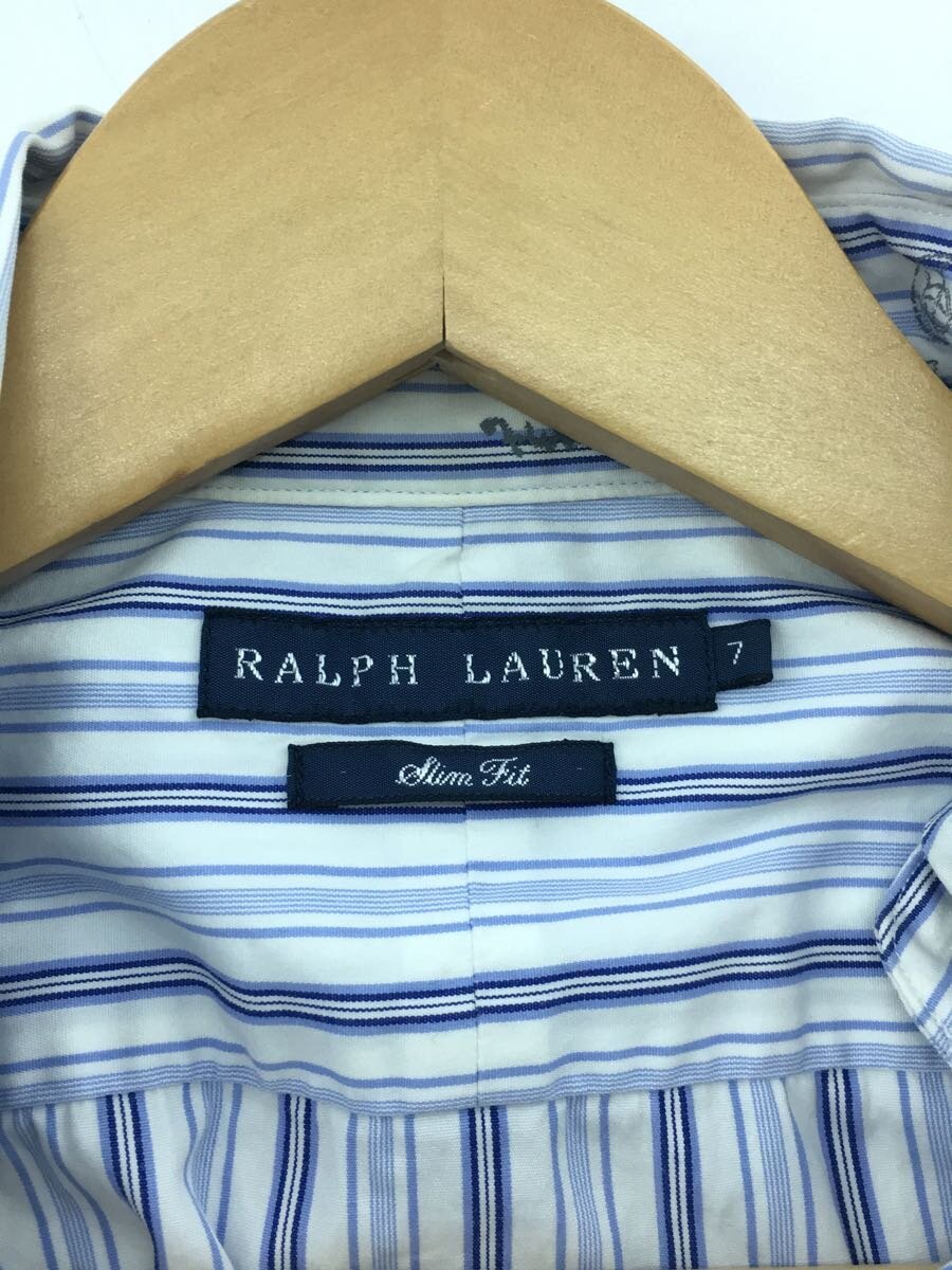 【中古】RALPH LAUREN◆長袖シャツ/7/コットン/BLU【メンズウェア】 3