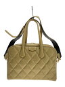 【中古】COCOCELUX GOLD◆ボストンバッグ/レザー/BEG【バッグ】