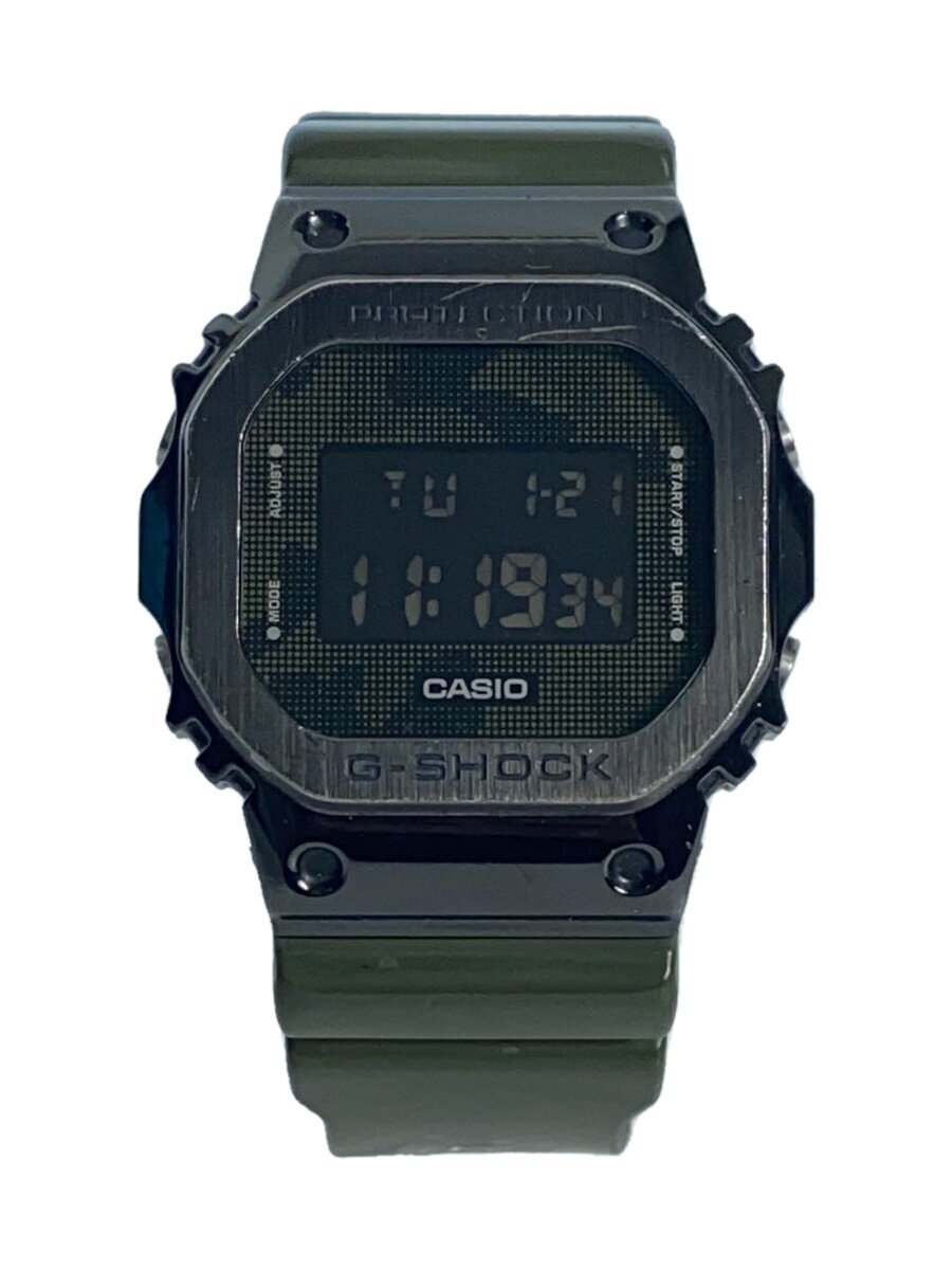 【中古】CASIO◆クォーツ腕時計・G-SHOCK/デジタル/BLK/KHK//【服飾雑貨他】