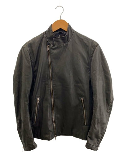 【中古】BEAUTY&YOUTH UNITED ARROWS◆ダブルジップ/スタンドカラー/シングルライダースジャケット/M/羊革/BLK/70508U1【メンズウェア】 【中古】BEAUTY&YOUTH UNITED ARROWS◆ダブルジップ/スタンドカラー/シングルライダースジャケット/M/羊革/BLK/70508U1【メンズウェア】