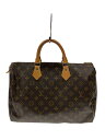 【中古】LOUIS VUITTON◆2)スピーディ30_モノグラム・キャンバス_BRW/PVC/BRW【バッグ】