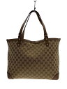 【中古】GUCCI◆トートバッグ_GGキャンバス/キャンバス/BEG【バッグ】