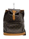 【中古】LOUIS VUITTON◆1)ミニ・モンスリ_モノグラム・キャンバス_BRW/PVC/BRW/総柄【バッグ】(4)