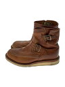 【中古】CHIPPEWA◆黒タグ/エンジニアブーツ/BRW/レザー/97876【シューズ】