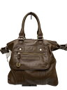【中古】MARC BY MARC JACOBS◆ショルダーバッグ/レザー/BRW/無地【バッグ】