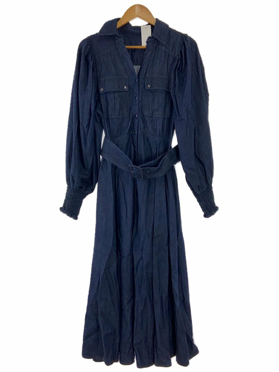 【中古】Estella.K◆ワンピース/FREE/コットン/NVY/無地【レディースウェア】