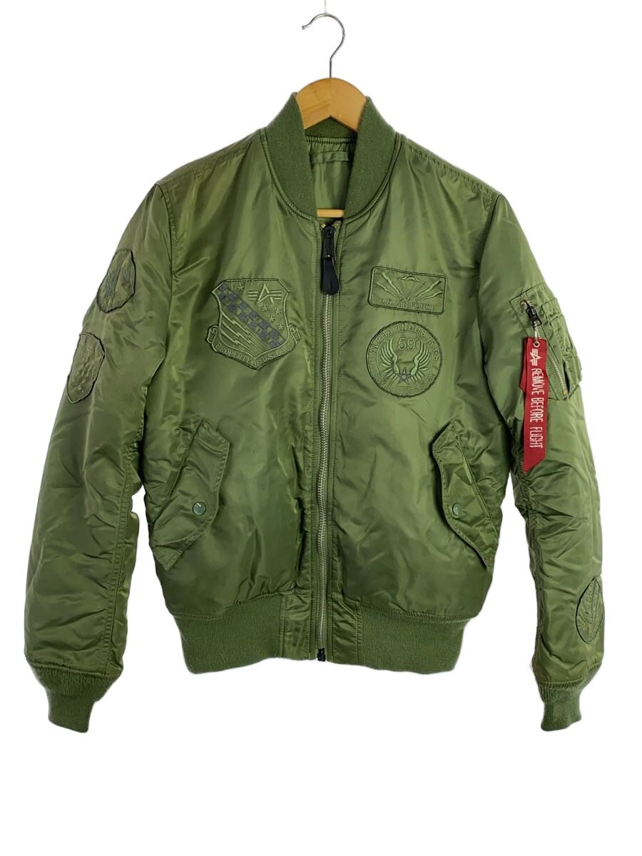 【ブランド】ALPHA INDUSTRIES 【ブランドカナ】アルファインダストリーズ 【型番】 【程度】C 【サイズ】M 【メインカラー】グリーン 【素材・生地】ナイロン 【キーワード】　　 2026/04/16 スーパーセカンドストリート八千代店【2998】【中古】ALPHA INDUSTRIES◆フライトジャケット/M/ナイロン ブランド ALPHA INDUSTRIES 型番 カラー グリーン 柄 素材・生地 ナイロン>色・素材について サイズ M>サイズ表示について 実寸（cm） 【ジャケット】 肩幅：41 / 身幅：52 / 着丈：67.5 / 袖丈：69.5 / ゆき：/ 【その他】 その他サイズ：/ 商品は　スーパーセカンドストリート八千代店の店頭にて販売しております。商品に関するお問合わせは、お電話(TEL:047-480-3601)にて、問合わせ番号：2229980960816をお伝えください。 配送方法やお支払い方法に関するお問い合わせは、サポートセンターまでご連絡をお願いします。 ※お電話の対応は営業時間内のみとなります。お問い合わせフォームでお問い合わせの際はご注文番号をご記入下さい この商品に関する出品店舗からのコメント 袖やフロントにシミ汚れ、リブに毛玉、肩に若干ヤケが見受けられるお品物でございます。