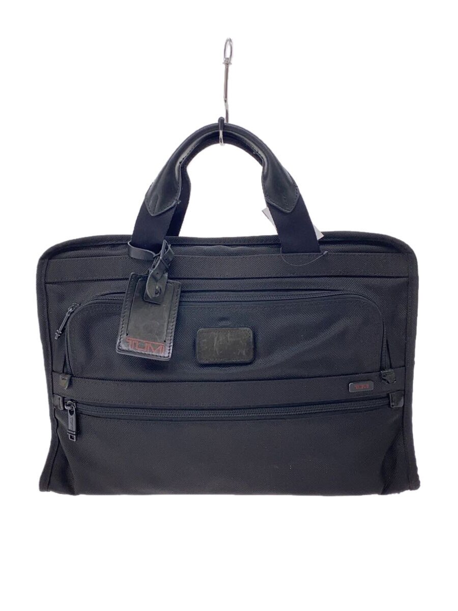 Attache Case - 【中古】TUMI◆スリムデラックスポートフォリオ/ブリーフケース/ビジネスバッグ/ナイロン/BLK【バッグ】