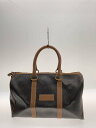 【中古】Christian Dior◆ボストンバッグ/レザー/BLK/総柄【バッグ】