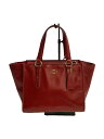 【中古】COACH◆ハンドバッグ_クロスビー_オールレザー/レザー/RED【バッグ】(4)