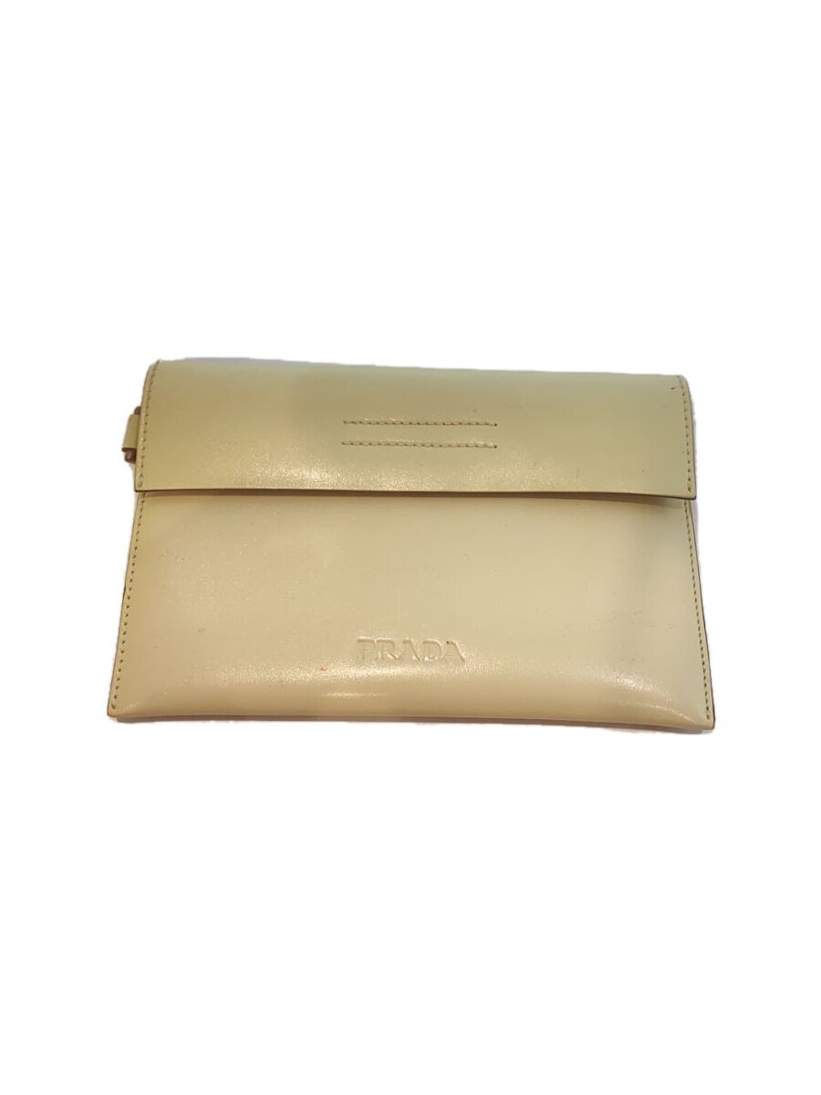 【中古】PRADA◆ポーチ/--/IVO【バッグ】