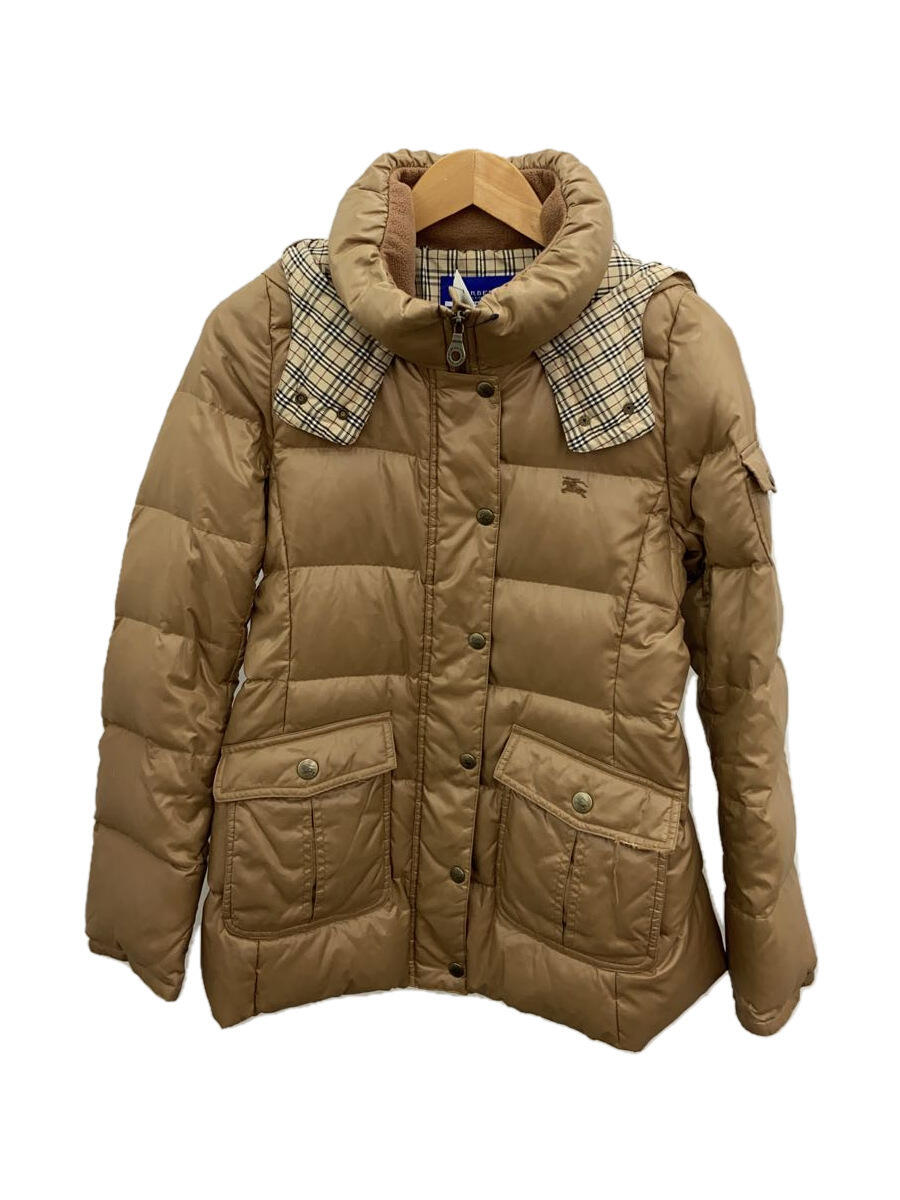 【中古】BURBERRY BLUE LABEL◆ダウンジャケット/40/ナイロン/BEG/FCF16-620-40【レディースウェア】