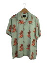 【中古】HUF◆ROCKIN JELLY BEAN S/S RESORT/L/レーヨン/GRN/総柄/BU00108//【メンズウェア】(4)