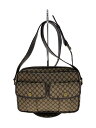 【中古】CELINE◆ショルダーバッグ/ナイロン/ベージュ/総柄【バッグ】