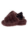 【中古】UGG australia◆FLUFF YEAH SLIDE/24cm/BRD/ファー/1095119【シューズ】(4)
