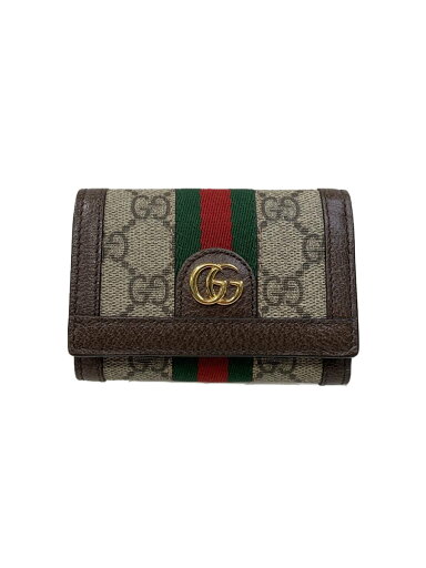 【中古】GUCCI◆3つ折り財布/--/BRW/総柄/レディース/644334・534563【服飾雑貨他】 【中古】GUCCI◆3つ折り財布/--/BRW/総柄/レディース/644334・534563【服飾雑貨他】