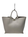 【中古】FURLA◆バッグ/レザー/ホワイト/無地【バッグ】