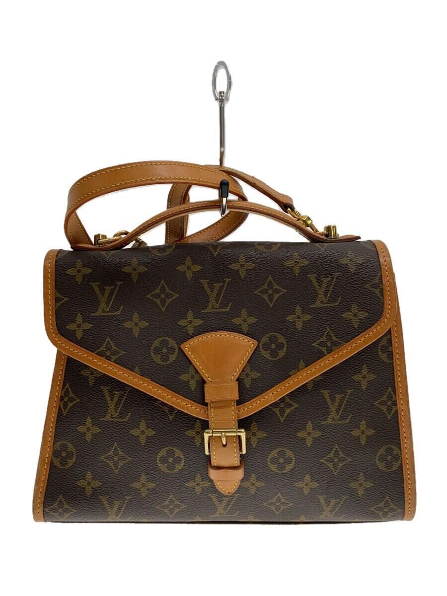 Rakuten - 【中古】LOUIS VUITTON◆ベルエア_モノグラム・キャンバス_BRW/PVC/BRW/角擦れ/緑サビ/傷アリ【バッグ】