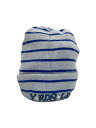 【中古】YARDSALE◆ニットキャップ/--/コットン/BLU/ストライプ/メンズ//【服飾雑貨他】
