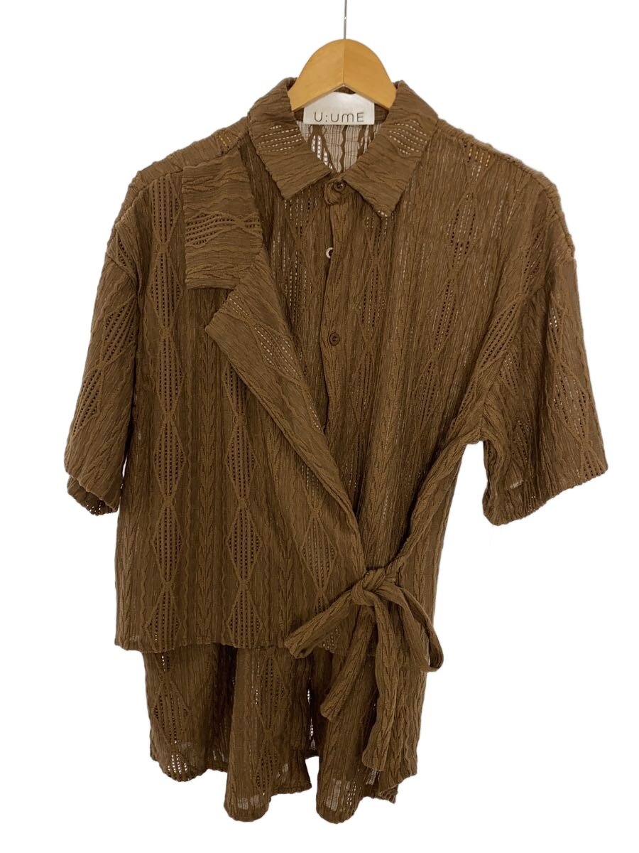 【中古】U:UME/ユーム/Asymmetric Relax Shirt/C2407UME1702/ブラウン/L【メンズウェア】