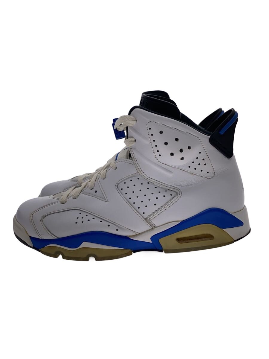 NIKE◆AIR JORDAN 6 RETRO/エアジョーダンレトロ/ホワイト/384664-107/26.5cm/WHT