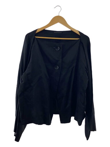 【中古】YOHJI YAMAMOTO◆シルクサテンワイドスリーブジャケット/S/シルク/BLK/FO-B09-419【レディースウェア】 【中古】YOHJI YAMAMOTO◆シルクサテンワイドスリーブジャケット/S/シルク/BLK/FO-B09-419【レディースウェア】