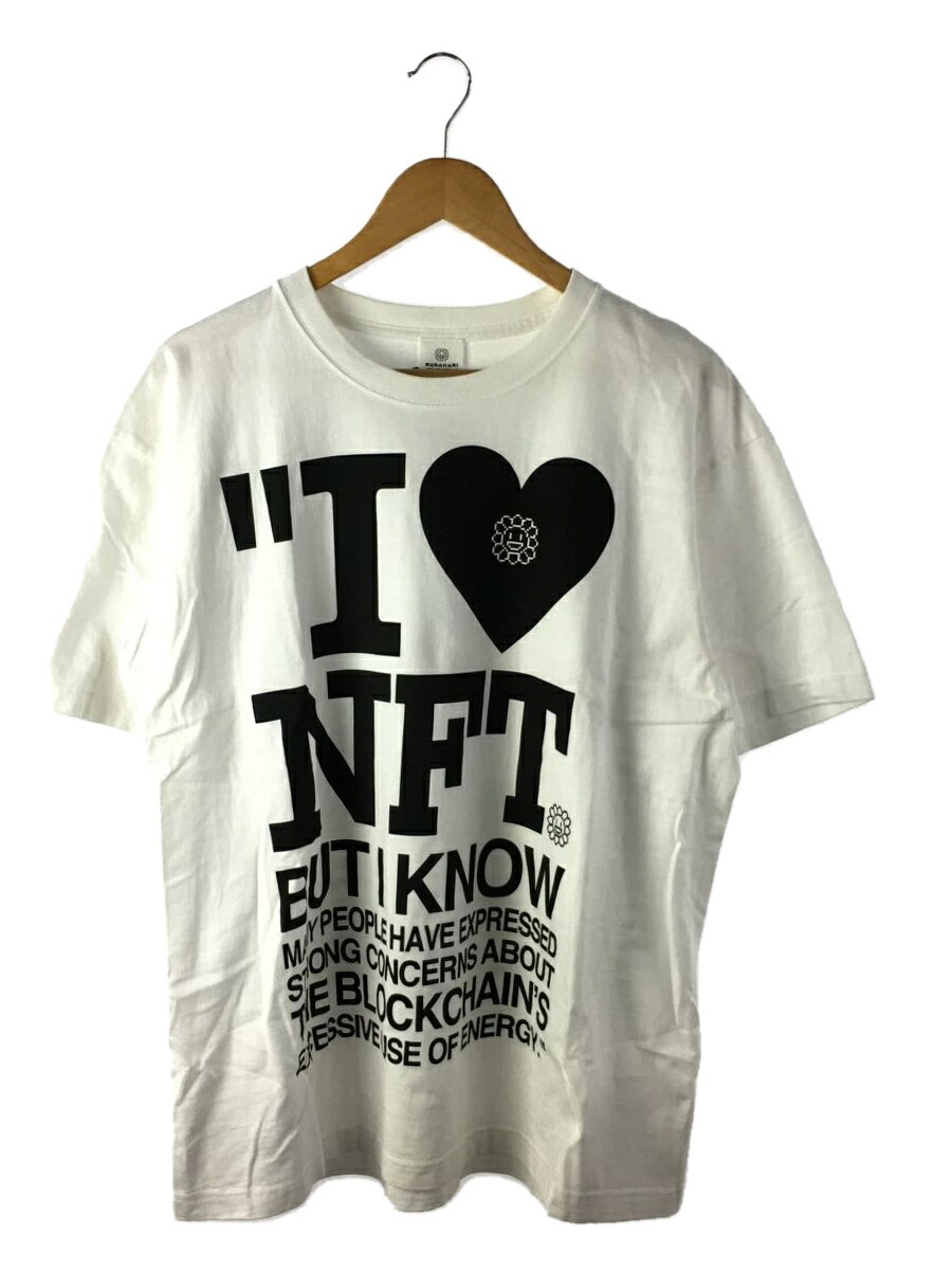 【中古】Kaikai Kiki◆Tシャツ/XL/コットン/WHT/I LOVE NFT BUT I KNOW S/S TEE【メンズウェア】