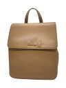 【中古】CHARLES&KEITH◆リュック/レザー/CML/無地//【バッグ】