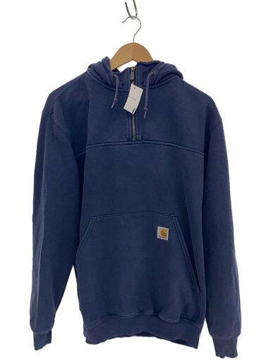 【中古】Carhartt◆00s/Logo Half Zip Sweat Hoodie/M/コットン/NVY/K217【メンズウェア】 【中古】Carhartt◆00s/Logo Half Zip Sweat Hoodie/M/コットン/NVY/K217【メンズウェア】