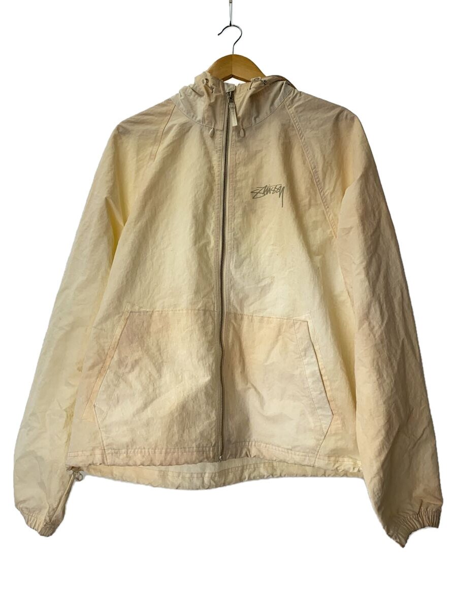 【中古】STUSSY◆シェルジャケット/M/ナイロン/IVO//【メンズウェア】