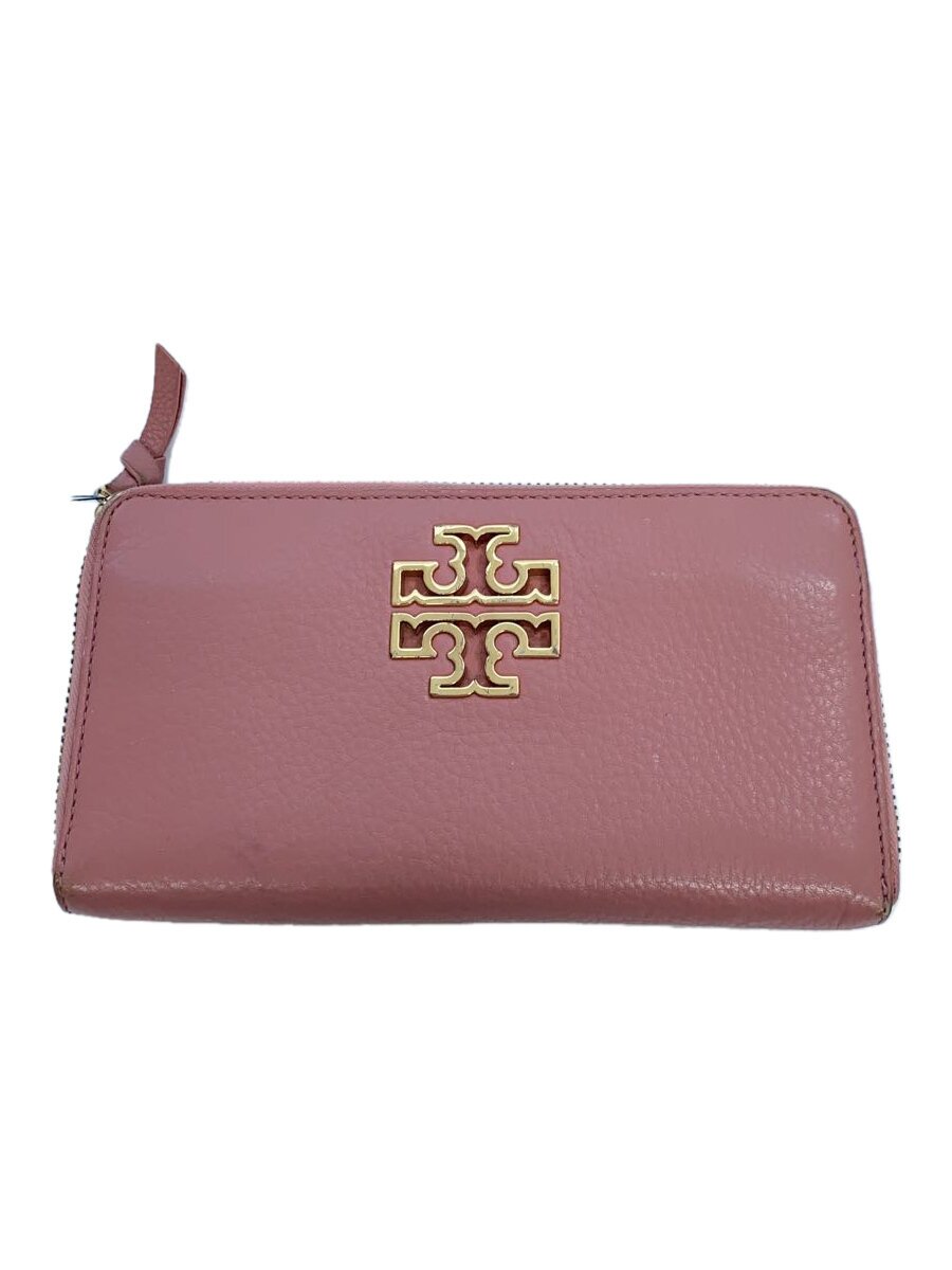 【中古】TORY BURCH◆長財布/レザー/PNK/レディース/角スレ有【服飾雑貨他】