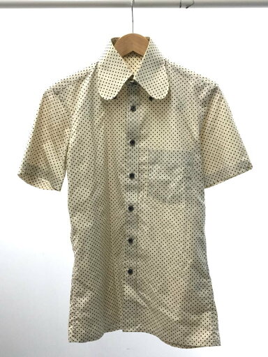 【中古】半袖シャツ/S/コットン/BEG/ドット//【メンズウェア】 【中古】半袖シャツ/S/コットン/BEG/ドット//【メンズウェア】