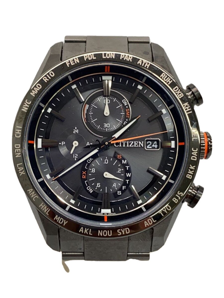 【中古】CITIZEN◆腕時計/アナログ/--/BLK/BLK/H800-T025871【服飾雑貨他】