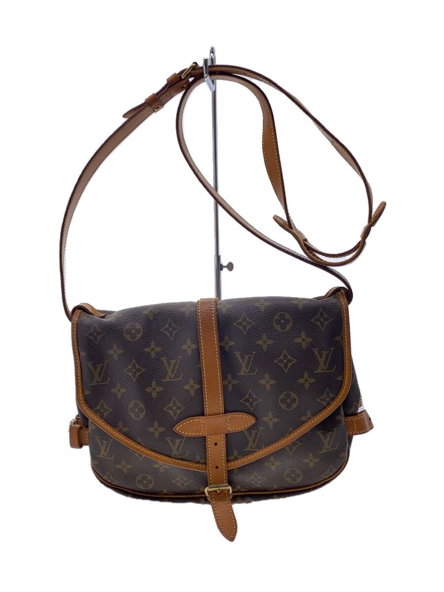 LOUIS VUITTON - 【中古】LOUIS VUITTON◆1)ソミュール30_モノグラム・キャンバス/PVC/BRW【バッグ】