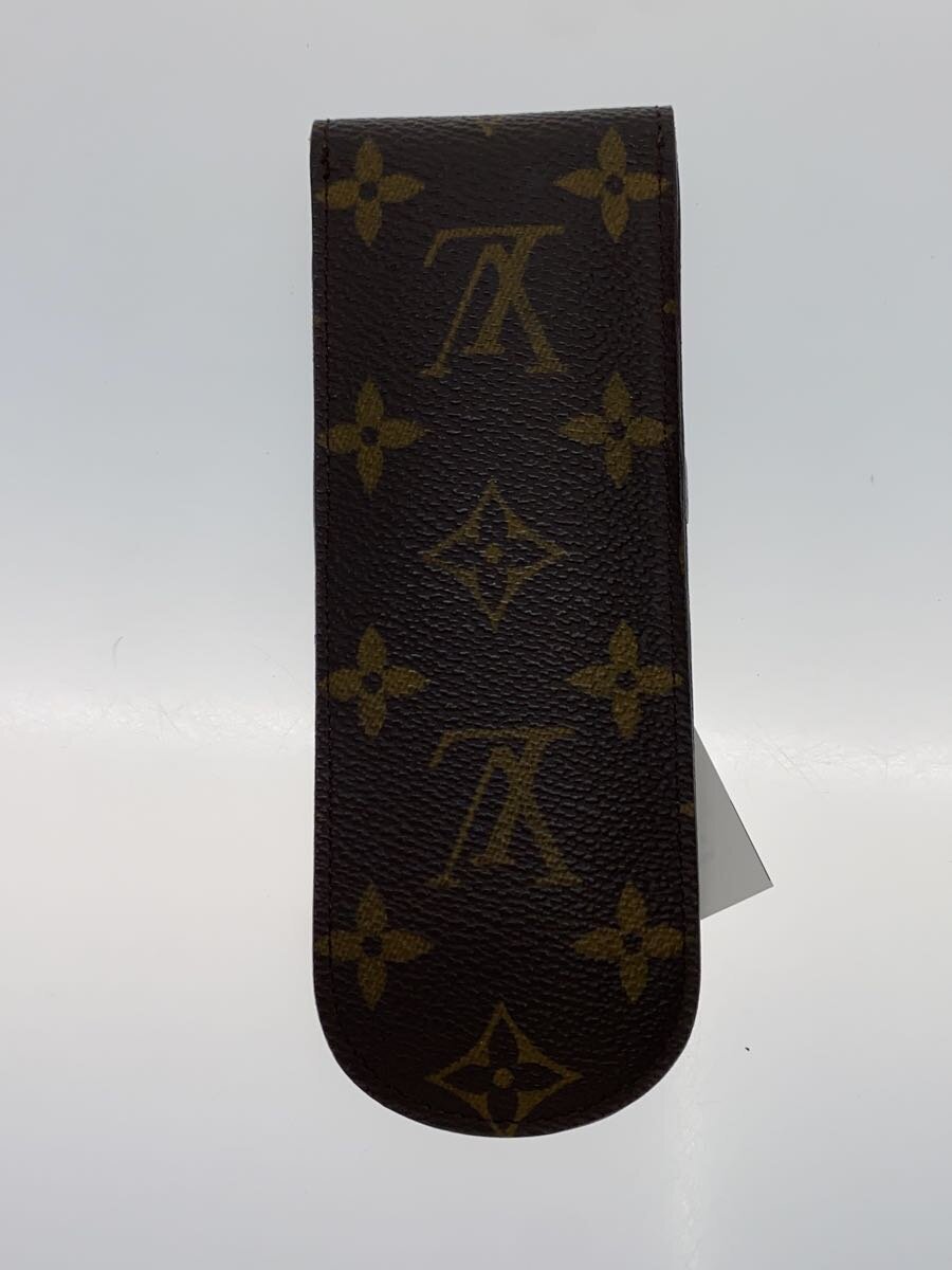 2nd STREET 楽天市場店の【中古】LOUIS VUITTON◆エテュイ・スティロ_モノグラム・キャンバス_BRW/レザー/BRW/レディース【服飾雑貨他】｜アングル2