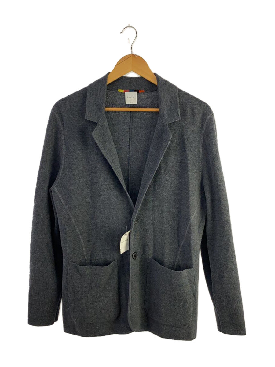 【中古】Paul Smith◆テーラードジャケット/M/ウール/GRY/無地/pf-nr-74122【メンズウェア】