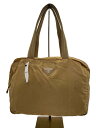 【中古】PRADA◆ハンドバッグ/ナイロン/CML【バッグ】(4)