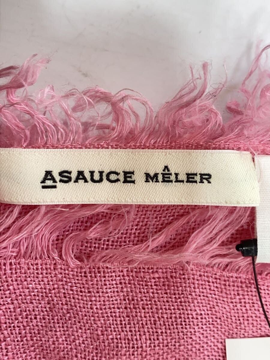 【中古】ASAUCE MELER◆リネン ガーゼ ストール/ピンク/レディース【服飾雑貨他】 2
