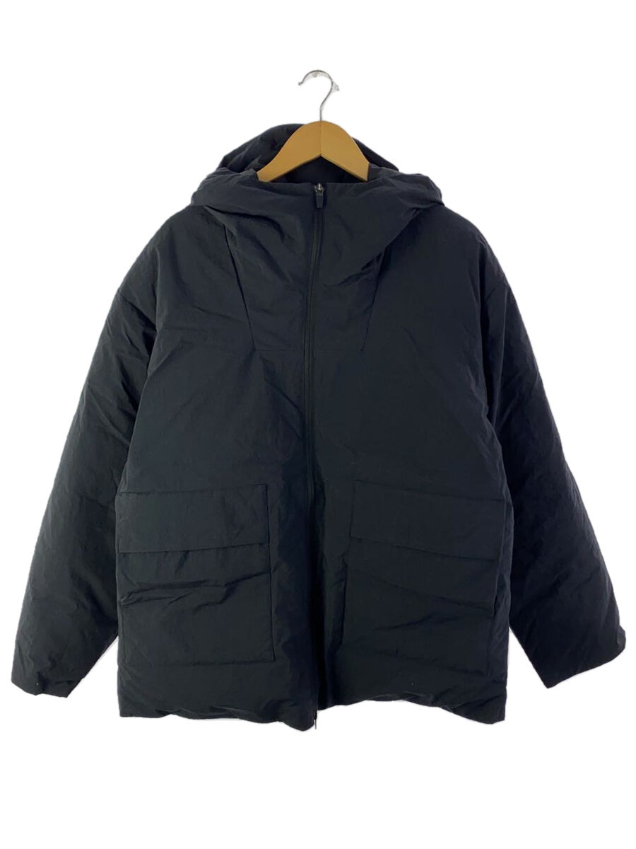 【中古】DESCENTE◆ダウンジャケット/L/ナイロン/ブラック/無地/DLMUJK38【メンズウェア】