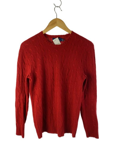 【中古】POLO RALPH LAUREN◆ニット・セーター(厚手)/XS/カシミア/RED/無地//【メンズウェア】 【中古】POLO RALPH LAUREN◆ニット・セーター(厚手)/XS/カシミア/RED/無地//【メンズウェア】
