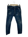 【中古】DSQUARED2◆ボトム/--/コットン/NVY/無地/S74LB0260【メンズウェア】