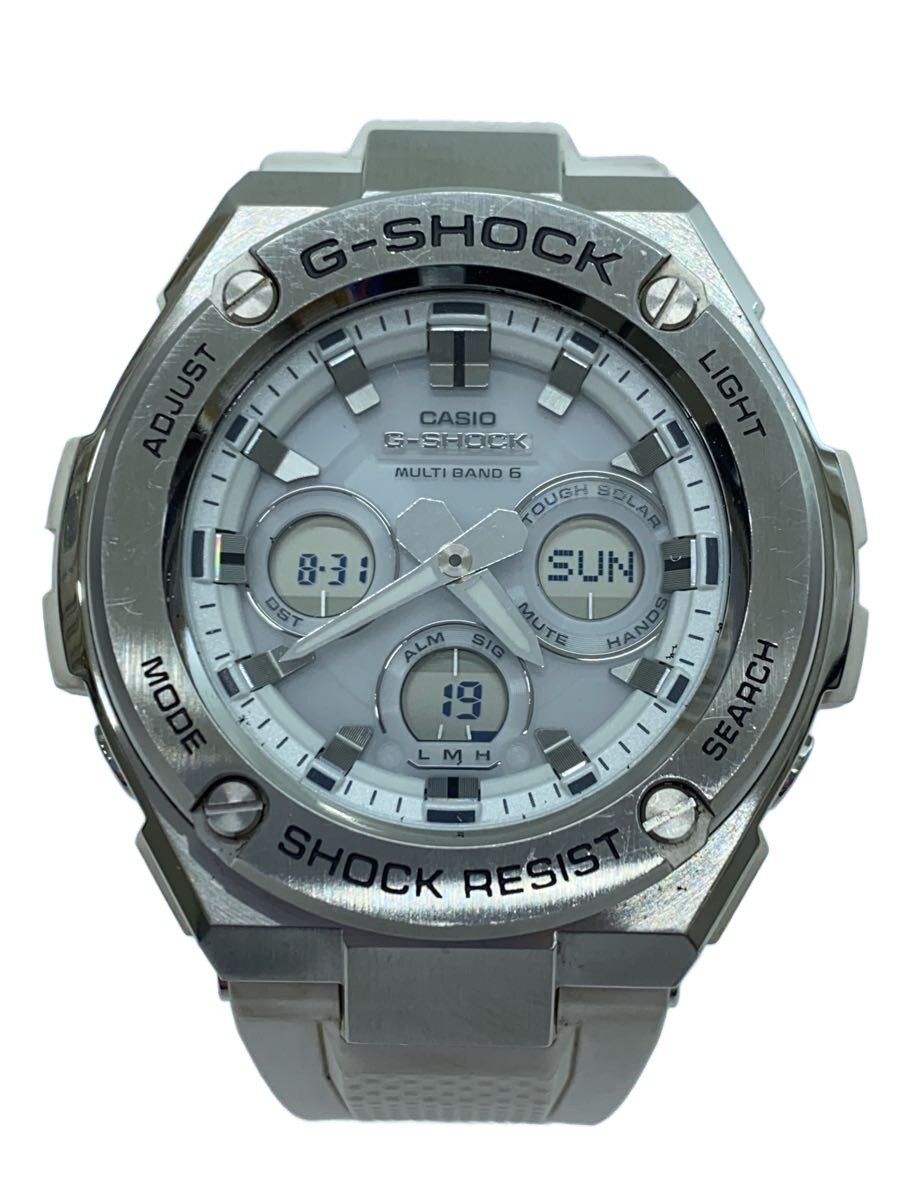 【ブランド】CASIO 【ブランドカナ】カシオ 【型番】 【程度】B 【サイズ】 【メインカラー】シルバー 【素材・生地】ラバー 【キーワード】　　 2026/03/23 セカンドストリート羽曳野尺度店【4982】【中古】CASIO◆ソーラー腕時計・G-SHOCK/デジアナ/ラバー ブランド CASIO 型番 カラー シルバー 柄 素材・生地 ラバー>色・素材について サイズ >サイズ表示について 実寸 【腕時計】 ケース縦：4 / ケース横：3.8 / 文字盤縦：3 / 文字盤横：3 / ケースの厚さ：1.3 / バンド幅：2 / 手首周り：/ 【その他】 その他サイズ：/ 商品は　セカンドストリート羽曳野尺度店の店頭にて販売しております。商品に関するお問合わせは、お電話(TEL:072-979-4691)にて、問合わせ番号：2320243161046をお伝えください。 配送方法やお支払い方法に関するお問い合わせは、サポートセンターまでご連絡をお願いします。 ※お電話の対応は営業時間内のみとなります。お問い合わせフォームでお問い合わせの際はご注文番号をご記入下さい この商品に関する出品店舗からのコメント ベルト部分に汚れが見られますが、ご着用の際に差し支えはございません。