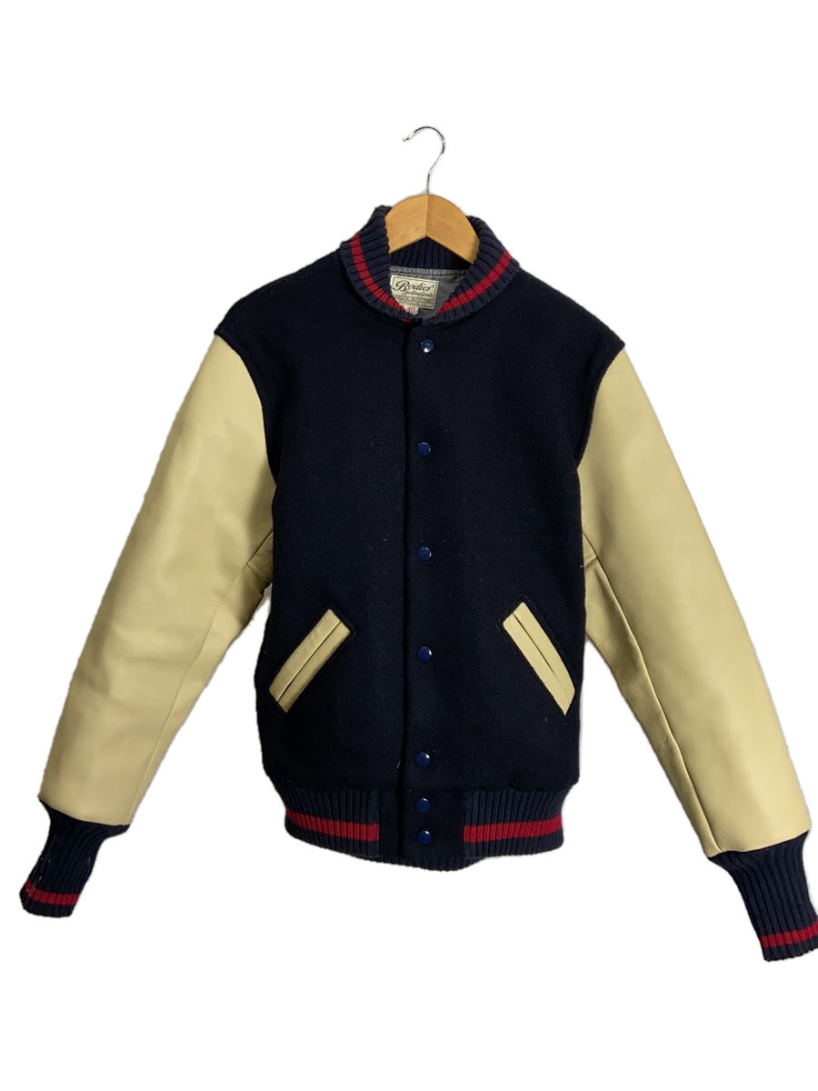 【中古】WAREHOUSE◆スタジャン/40/ウール/NVY/2129【メンズウェア】