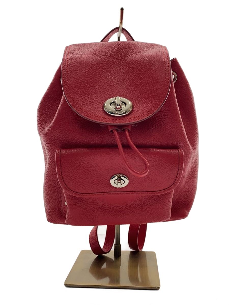 楽天市場】COACH レザー バッグ（カラーレッド）（バックパック